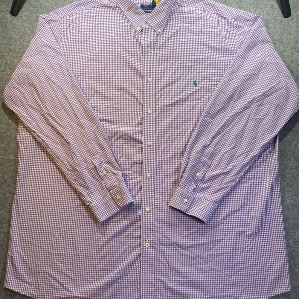 Sold!!!!
Polo Ralph Lauren Purple Gingham Men's Dress Shirt Classic Fit 3XLT - Picture 7 of 12